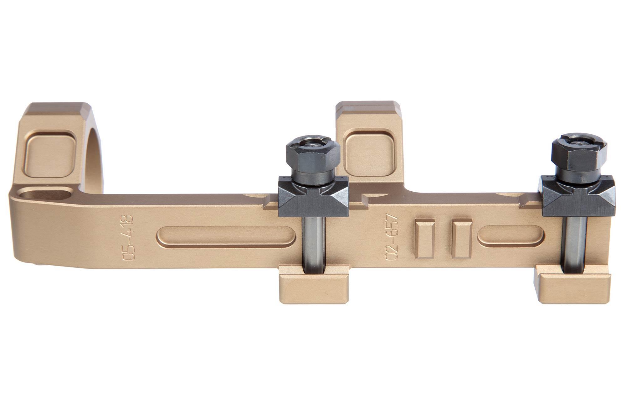 Geissele Geissele Automatics AR-15 Super Precision Hyper Extended 34mm Scope Mount - Desert Dirt, vista 5